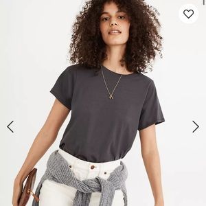 Lavender madewell supima cotton tee XS